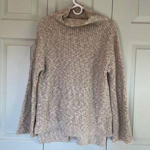 Heather tan/cream knit sweater